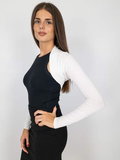 Coprispalle Donna Bolerino In Viscosa A Maniche Lunghe