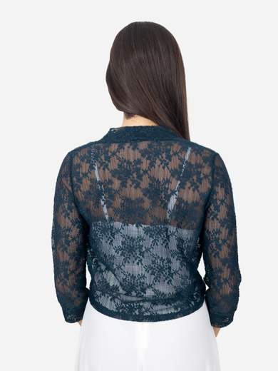 STRABELLO CERIMONIA Coprispalle in pizzo da cerimonia con chiusura a laccio P49250009963-21009