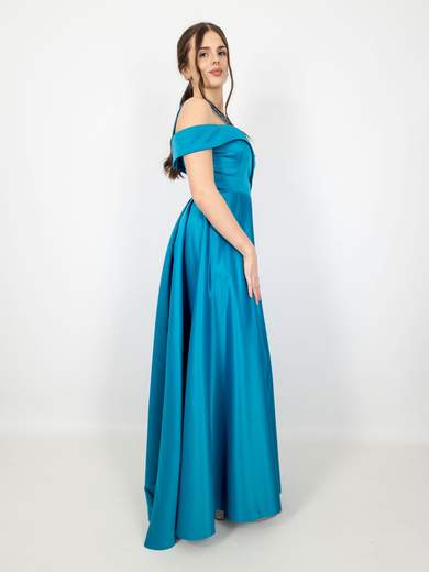 JEAN CRYÒ Abito lungo elegante da cerimonia con spacco 35340