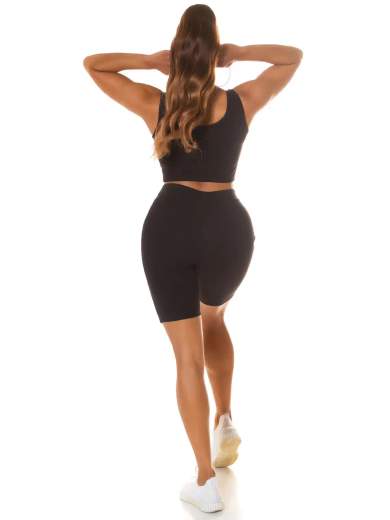 KOUCLA Completo Sportivo Sexy con Taglio Frontale 0000SET6166