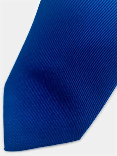 100% Silk Cobalt Blue Tie - CRV-L-MIC-001
