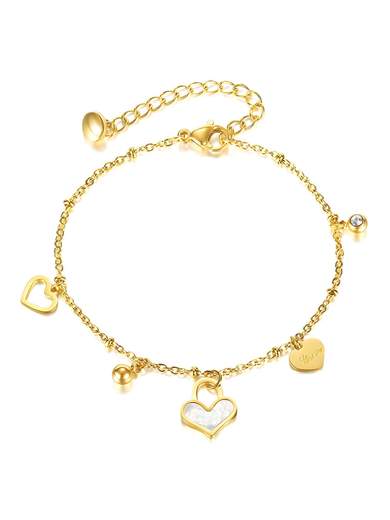 Strabello Bijoux Bracciale Cuori Dorati 87316-0