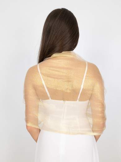 STRABELLO CERIMONIA Stola Cerimonia Elegante Donna Glitterata Doppio Velo