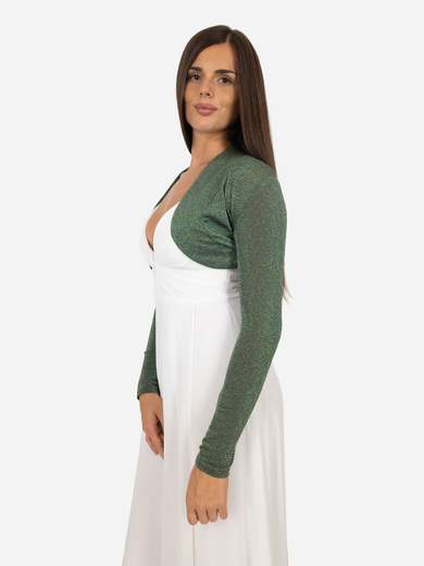 Coprispalle Elegante Corto da cerimonia in Lurex Donna Slim Fit