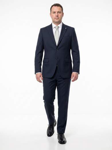 Caesar Abito Uomo 4 Stagioni Blu Scuro Drop 4 in Lana Stretch ELE10212-D4