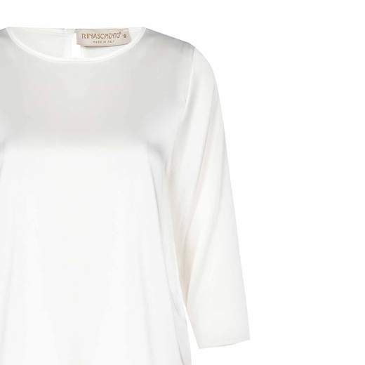 Blusa Donna Elegante in Raso con Manica Tre Quarti a Girocollo