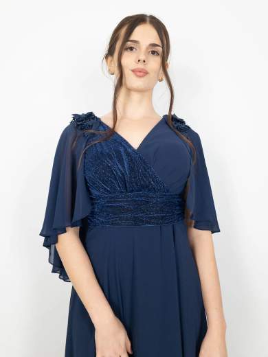 JEAN CRYÒ Tuta Elegante da Cerimonia con Maniche Aperte e Dettagli Brillanti 35318