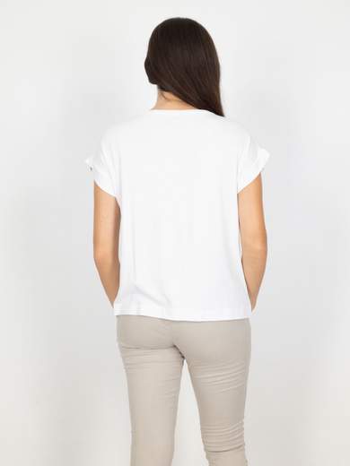 Bucle T-shirt Maniche Corte Donna Con Scritte E Glitter Comoda