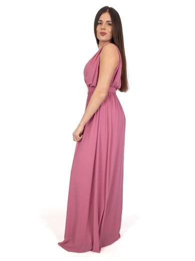 Abito Lungo Cerimonia Donna Stile Impero con Strass