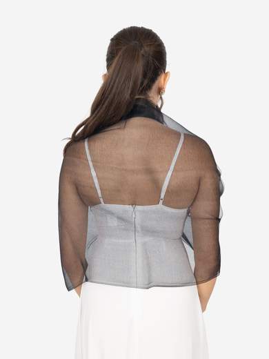 STRABELLO CERIMONIA Stola da Cerimonia in Seta e Lurex con Doppio Velo – 66x188 cm STOLA-SETA