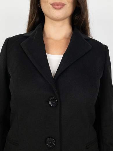 Cappotto Donna Sciancrato Elegante In Panno Caldo Slim Fit