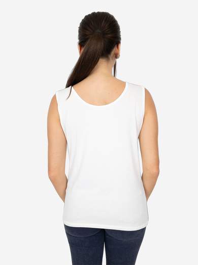 Canotta Donna Curvy Oversize a Spalla Larga in Viscosa Elasticizzata