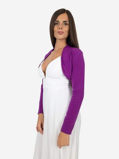 STRABELLO CERIMONIA Coprispalle cerimonia elegante corto in crepe con manica lunga P49220064253-1470