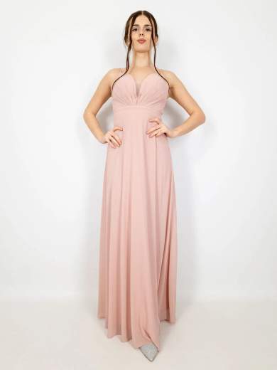 STRABELLO CERIMONIA Abito da Cerimonia Lungo Elegante con Schiena Scoperta A29699-4336-MIRIAM