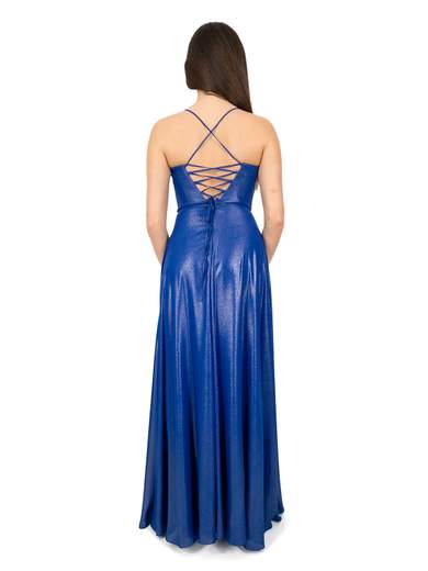 JEAN CRYÒ Vestito cerimonia elegante in tessuto spalmato luccicante