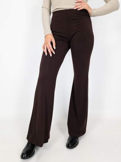 Pantaloni Con Elastico In Vita Donna Elasticizzati A Zampa