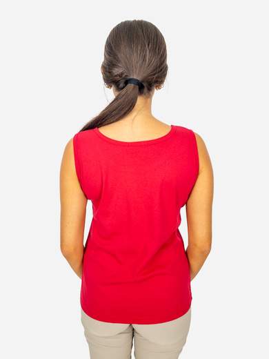 Women's Cotton Tank Top with Rhinestones Perlarara