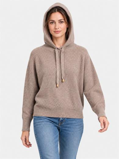 Intreccio Pullover con cappuccio a punto pannocchia | CE4290