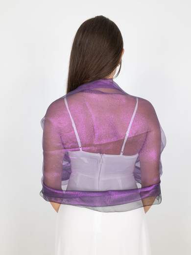 STRABELLO CERIMONIA Stola Cerimonia Elegante Donna Glitterata Doppio Velo