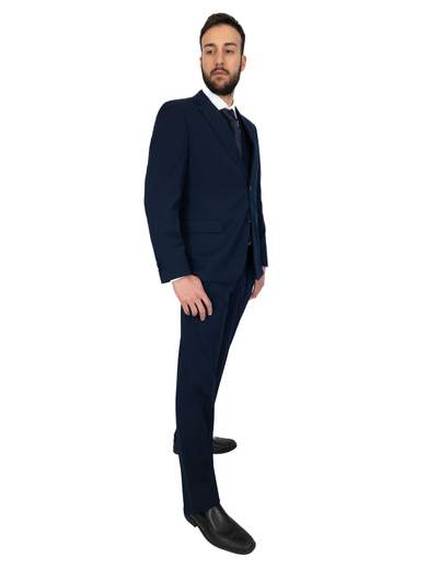 MARCEL MOREL Abito Uomo Cerimonia Elegante Revers Classico Drop 4