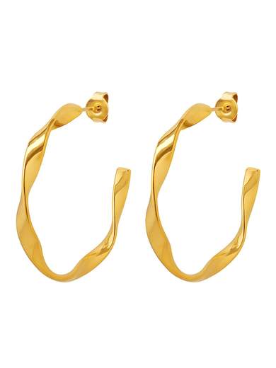 Strabello Bijoux Orecchini Twist Dorati 87227-0