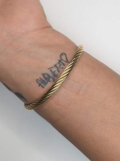 Strabello Bijoux Bracciale Twist Placcato Oro 18K 87905-0