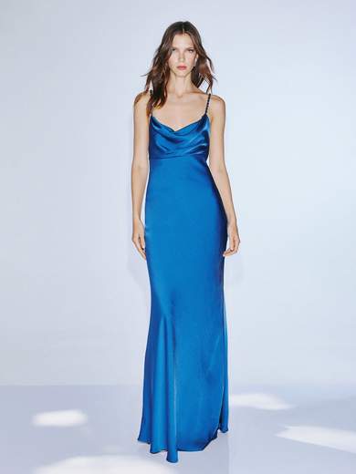 Abito Lungo da Cerimonia in Satin Duchesse t4917