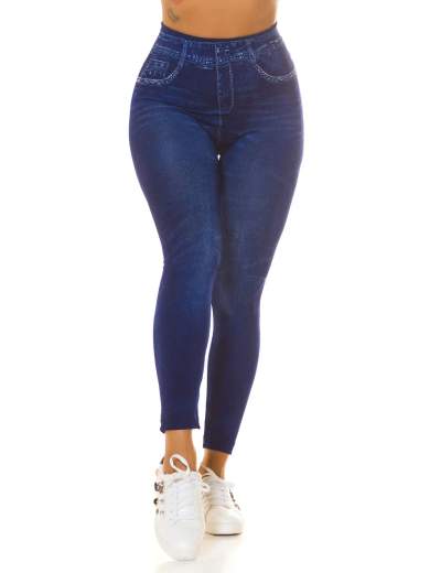 KOUCLA Jeggings basici sexy a vita alta in tessuto modellante 0000HL-1347