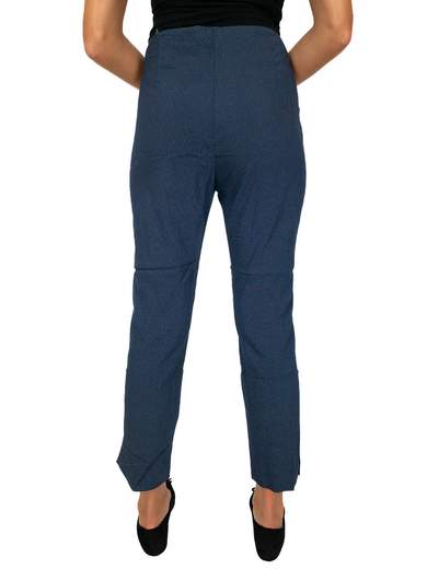 Pantalone donna slim capri vita alta con spacchetti | Made in Italy