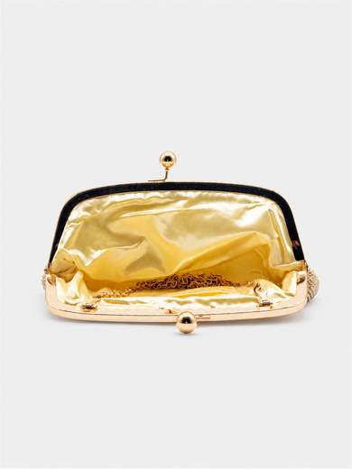 Gold Rhinestone Evening Clutch Bag