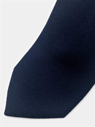 Blue Micro-Textured 100% Silk Tie