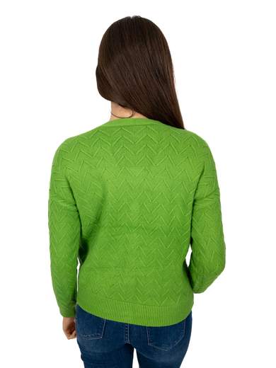 STRABELLO Cardigan Corto Donna Con Bottoni Invernale Scollo A V Da Signora