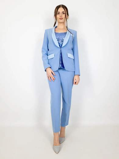 Tailleur da cerimonia con giacca, pantalone e top elegante