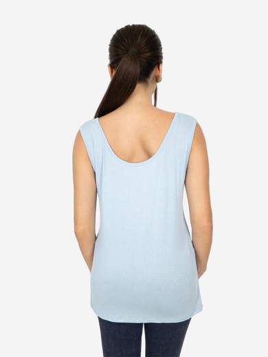 Canotta Donna Curvy Oversize a Spalla Larga in Viscosa Elasticizzata