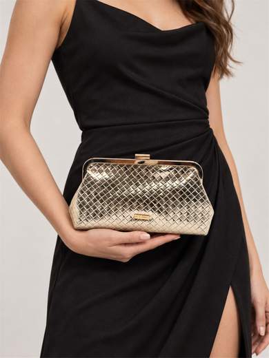 BACI E ABBRACCI Pochette Oro Elegante da Cerimonia TC2942-ORO