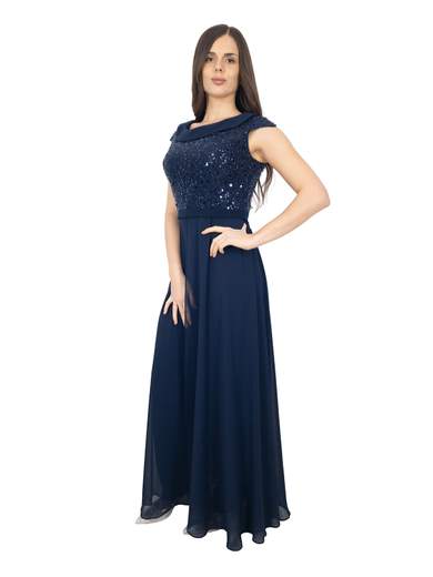 Tuta Elegante da Cerimonia con Corpetto in Paillettes e Pantalone Doppio