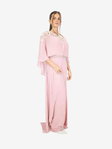 Bianca Brandi Curvy Abito da Cerimonia Curvy con Mantellina e Ricami 29465M