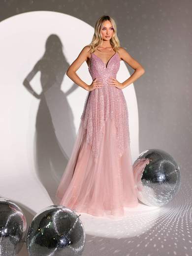 BIANCA BRANDI Vestito Diciottesimo Elegante Donna Lungo Cerimonia Con Paillettes