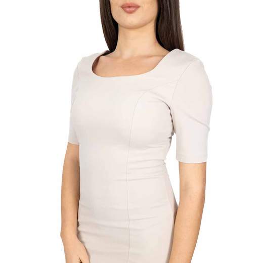 CARMEN Tubino Elegante Sopra il Ginocchio Mezza Manica Stretch