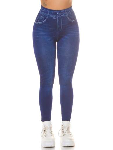 KOUCLA Jeggings basici sexy a vita alta in tessuto modellante 0000HL-1347