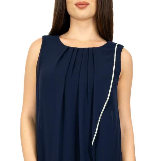 Frank Lyman Abito Cerimonia Donna Corto Tubino con Strass Taglie Forti