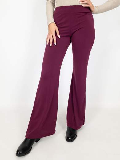 Pantaloni Con Elastico In Vita Donna Elasticizzati A Zampa