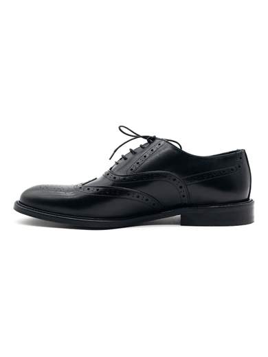 Scarpa Oxford Uomo Classica Full Brogue Nera