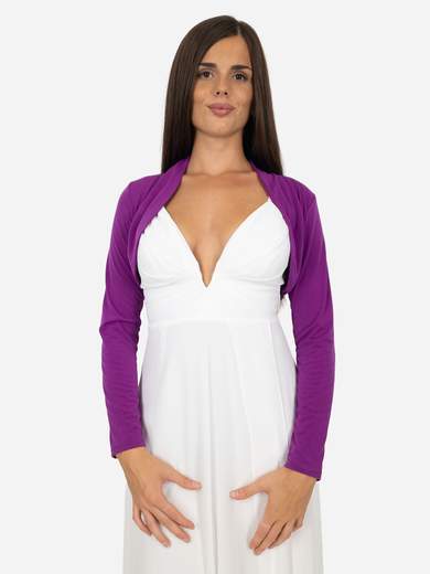 STRABELLO CERIMONIA Coprispalle cerimonia elegante corto in crepe con manica lunga P49220064253-1470