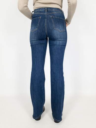 Jeans A Zampa Donna Vita Alta Bootcut Elasticizzati Economici