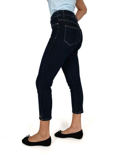 Emanuela Costa Jeans Con Elastico In Vita Donna Elasticizzati Capri Slim Fit