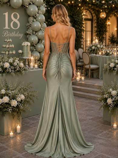 Mermaid Evening Dress with Embellished Corset 81027F