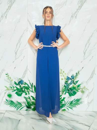 FRANK LYMAN Jumpsuit Elegante Cerimonia Donna con Cintura Strass 258709U