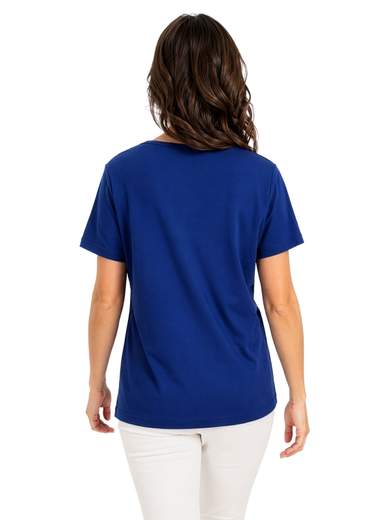 Women's Made in Italy 100% Cotton T-Shirt with Print E110