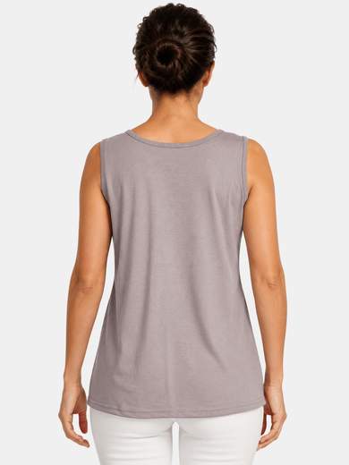 Women's Cotton Tank Top Perlarara with Rhinestones